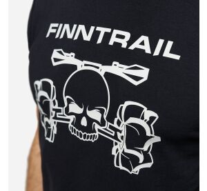 Finntrail T-shirt ATV skull Black