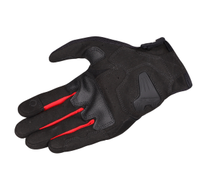 LS2 ATOM MAN GLOVES BLACK RED