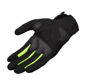 LS2 ATOM MAN GLOVES BLACK H-V YELLOW