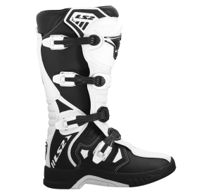 LS2 RAPTOR MAN BOOTS BLACK WHITE