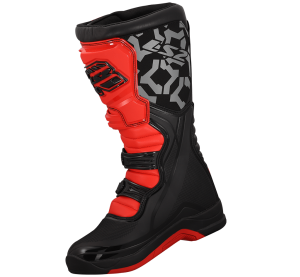 LS2 RAPTOR MAN BOOTS BLACK RED