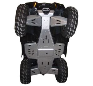 Ricochet ATV Polaris XP550/850 2009-19, Skidplate set with floorboard plates