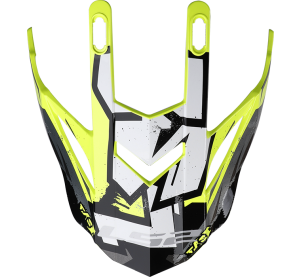 LS2 MX437 EVO PEAK CRUSHER BLACK H-V YELLOW