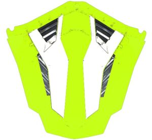 LS2 MX703 AIR VENT CHIN H-V YELLOW