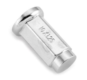 ITP 10mm FLAT CHROME LUG NUT 14mm HEAD BOX OF 16
