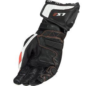 LS2 SWIFT RACING GLOVES BLACK WHITE RED