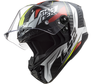 LS2 FF805 THUNDER C CHASE GLOSS WHITE RED