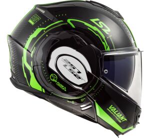 LS2 FF399 VALIANT NUCLEUS BLACK GLOW GREEN