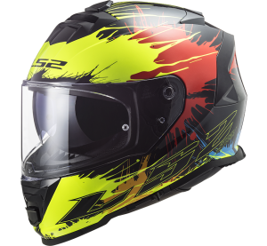 LS2 FF800 STORM DROP BLACK YELLOW RED