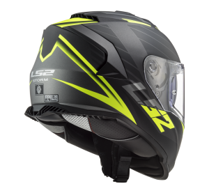LS2 FF800 STORM NERVE MATT BLACK H-V YELLOW