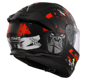 LS2 FF808 STREAM II ANGRY MONKEY M.BLACK RED-06