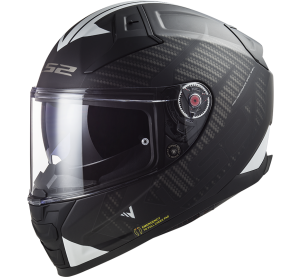 LS2 FF811 VECTOR II SPLITTER BLACK WHITE-06