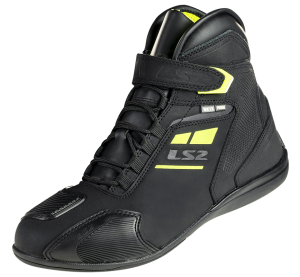 LS2 GARRA LADY BOOTS WP BLACK H-V YELLOW