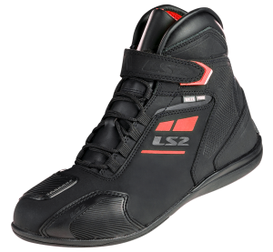 LS2 GARRA LADY BOOTS WP BLACK RED