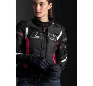 LS2 GATE LADY JACKET BLACK PINK
