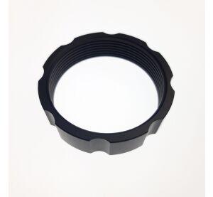 Spring Hardware: Cross-over Ring (2.350 OD X 0.600 TLG, 1.834 Bore) Al 6061, ACME, Black