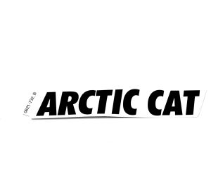 DECAL,HOOD-"ARCTIC CAT"-BLK/WHT