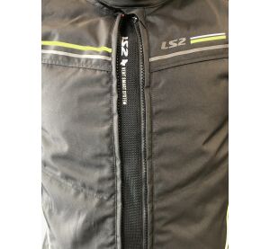 LS2 SHADOW MAN JACKET BLACK TITANIUM H-V YELLOW