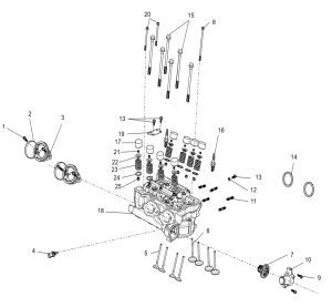 Cylinder head cover sub-assembly