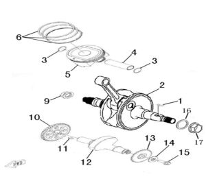 CRANKSHAFT COMP - 2016 NEW MODEL