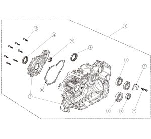 RIGHT CRANKCASE KIT