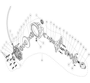 REAR AXLE DIFFERENTIAL THREE ,NO DIFF