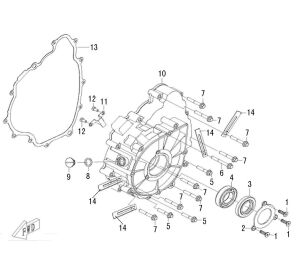 LEFT CRANKCASE COVER