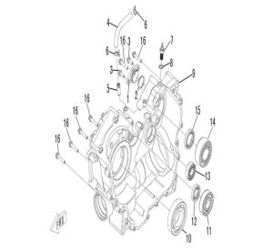 RIGHT CRANKCASE