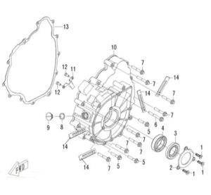 LEFT CRANKCASE COVER