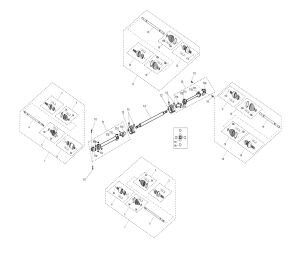TRANSMISSION SYSTEM ASSEMBLY (NARROW VEHICLE VERSION)