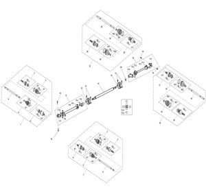 TRANSMISSION SYSTEM ASSEMBLY (NARROW VEHICLE VERSION).
