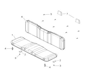 SEAT ASSY  (LONG BENCH STYLE)