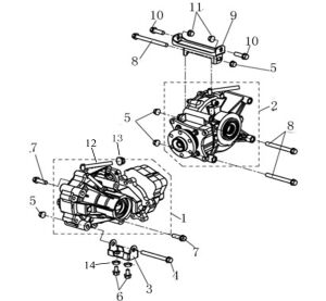 FRONT AND REAR GEAR-BOX