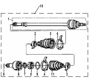 REAR RIGHT DRIVE AXLE（EURO 4）