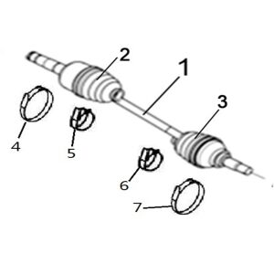 REAR RIGHT DRIVE AXLE（XL）