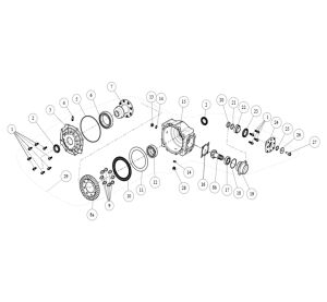 REAR AXLE WITH DIFF.