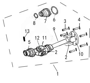 REAR KNUCKLE ASSY（EURO 4）