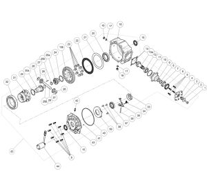 REAR AXLE WITH DIFF.