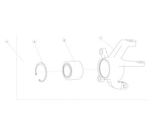 LEFT STEERING KNUCKLE ASSY