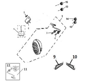 LAMP ASSY   (NEW FACE,  LONG BENCH SEAT)