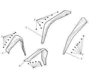 Widened mudguard