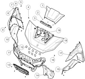 FRONT PLASTIC PARTS.