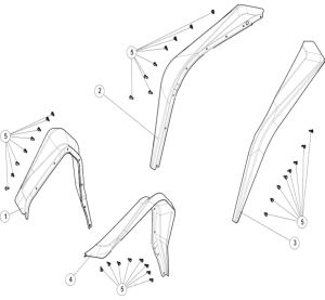 Widened mudguard.