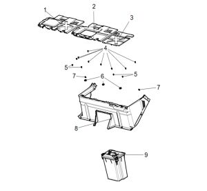SEAT LOWER PLASTIC PARTS