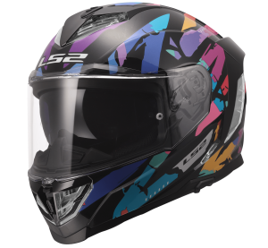 LS2 FF818 STORM III KAOS BLACK PURPLE BLUE