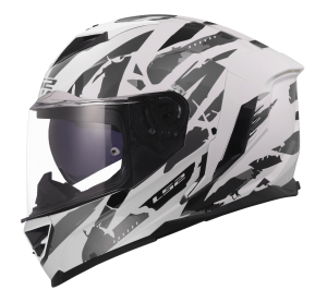 LS2 FF818 STORM III KAOS WHITE GREY