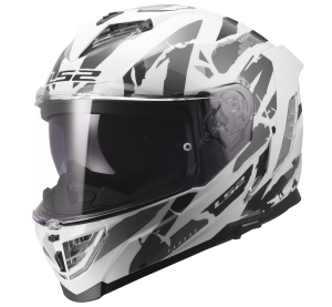 LS2 FF818 STORM III KAOS WHITE GREY