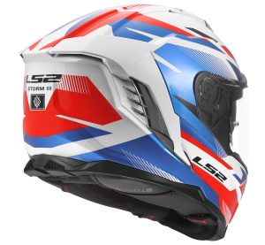 LS2 FF818 STORM III KOMAI WHITE BLUE RED