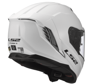 LS2 FF818 STORM III SOLID GLOSS WHITE