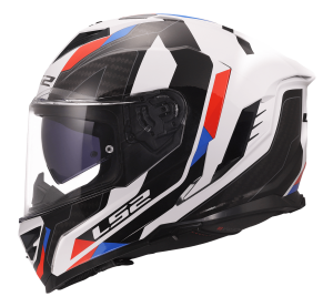 LS2 FF818 STORM III SPORTY WHITE BLUE RED